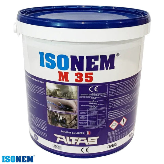 ISONEM® M35 - Mortier de cuvelage - Étanchéité cave - Cage d'ascenseur - Sous-sols - Parking - Tunnel