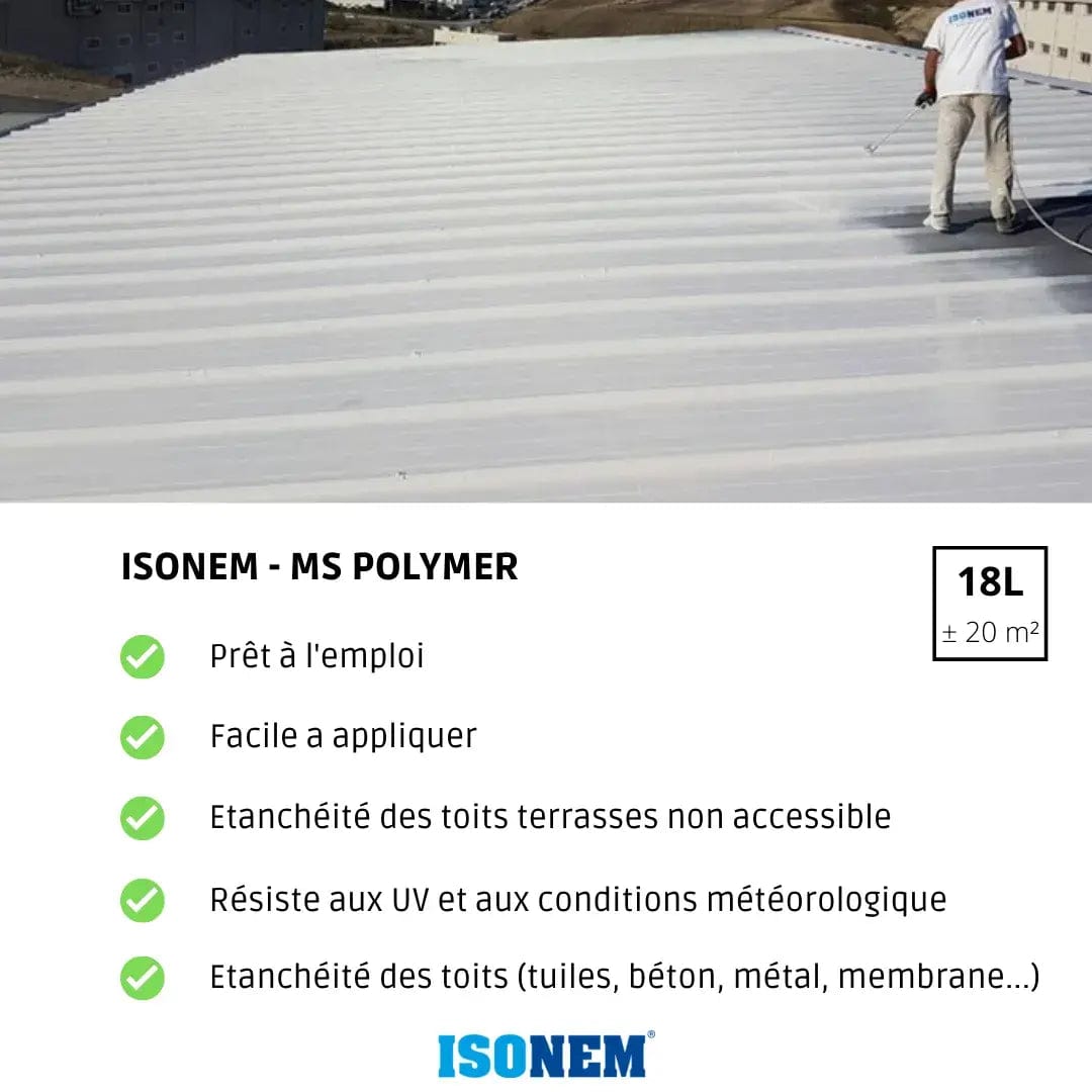 ISONEM by ALFAS ISONEM® MS POLYMER - RESINE D'ETANCHEITE - Toitures - Tuiles - Surfaces Métalliques Et Bois Brut
