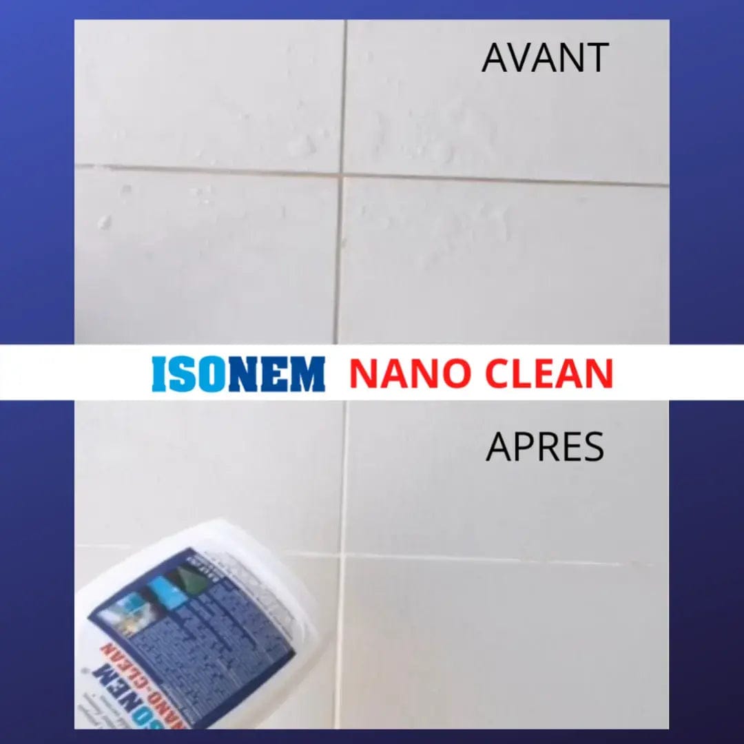 ISONEM by ALFAS ISONEM® Nano Clean - Nettoyant et désinfectant - Détergent Anti-Moisissures, tâches tenaces - Salle de bain, douche, cuisine - Intérieur & extérieur