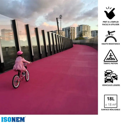 ISONEM by ALFAS Peinture ISONEM® STREET PAINT - Peinture Sol Béton & Asphalte - Peinture sols et installations sportives en béton intérieur/extérieur