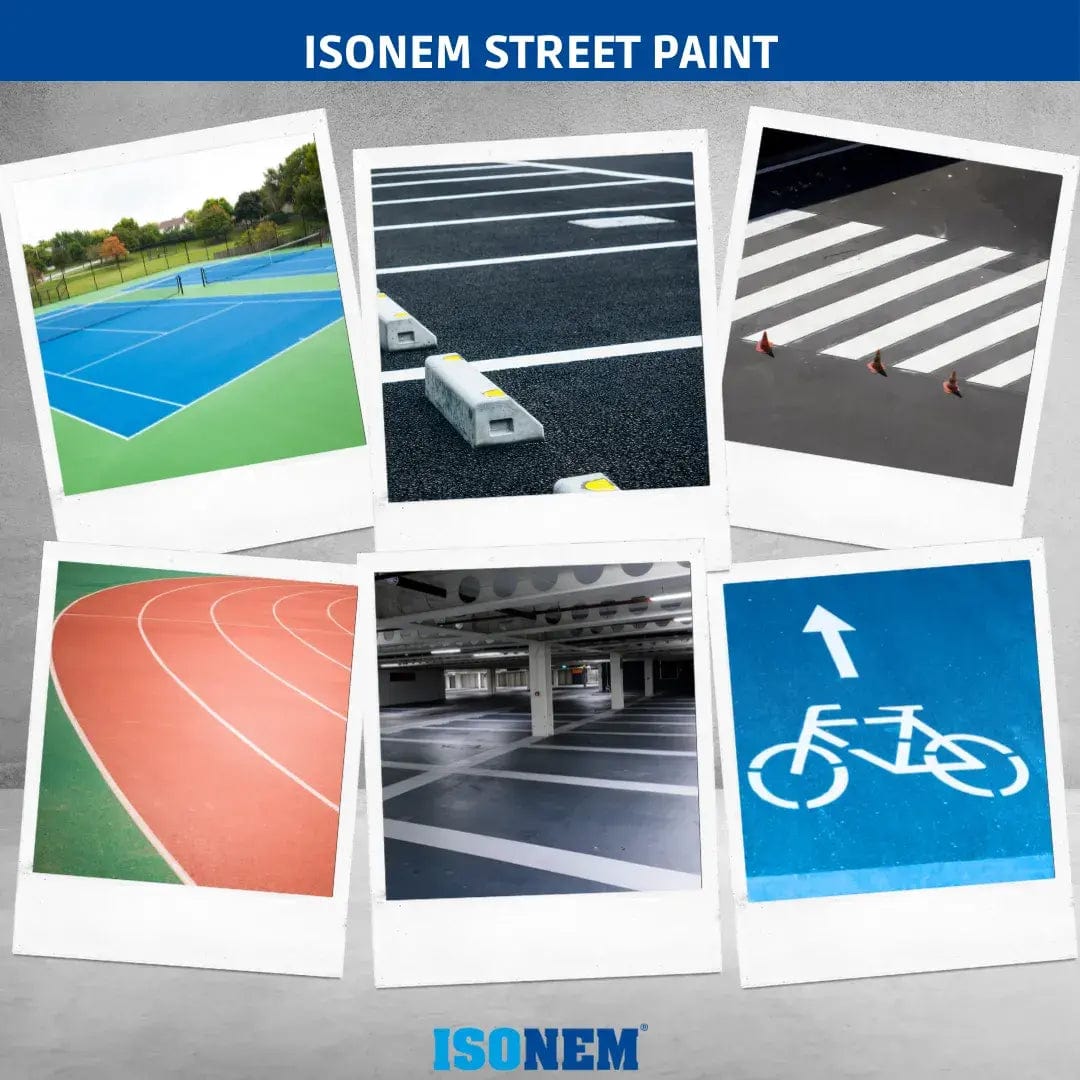 ISONEM by ALFAS Peinture ISONEM® STREET PAINT - Peinture Sol Béton & Asphalte - Peinture sols et installations sportives en béton intérieur/extérieur